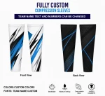 Personalized Sublimated Compression Sleeves for Sports and Fitness