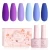 Import Nail Polish Purple Color gel Set from China