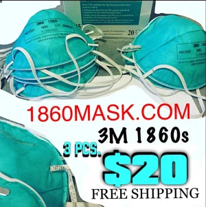 3M 1860 1860s N95 MASKS (WHOLESALE DIRECT) FREE SHIPPING