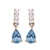 Import Yellow Gold Planting Earrings | 925 Sterling Silver Customized Jewelry Manufacturer |  Swiss Blue Topaz from China