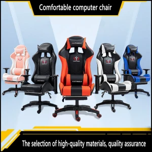 Comfortable office chair, leather computer chair, lifting swivel chair (lifting armrest)