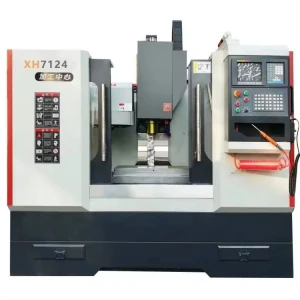 xh7124 China high quality three-axis metal small vertical CNC milling machine for sale