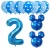 Import 1-9st Baby Shower Birthday Party Decor 32inch Number 1 Foil Balloons Supplies Baby boy Girl balls from China