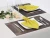 Import 100% Cotton 20 Inch Square Cloth Napkins    Double Folded and Hemmed Table Napkins Yellow Napkins from India
