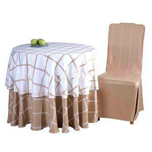 100% Polyester Round Restaurant Cloth Table Linen For Wedding
