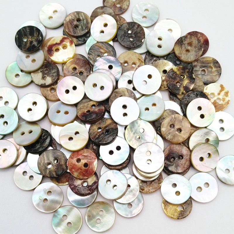 Buy 10mm 16l 2 Holes Agoya Real Shell Button Natural Shell Button from ...