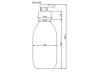 10oz screen printing plastic shampoo bottle shower gel bottle with pump