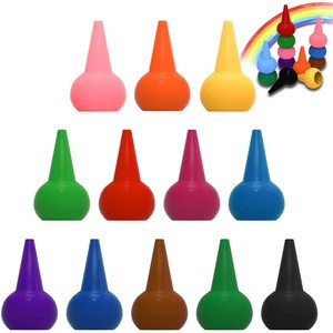 12 Colors Paint Crayons Painting Pencil Sticks Washable for Toddlers, Kids, Children, Boys and Girls, Safety and Non-Toxic Stack