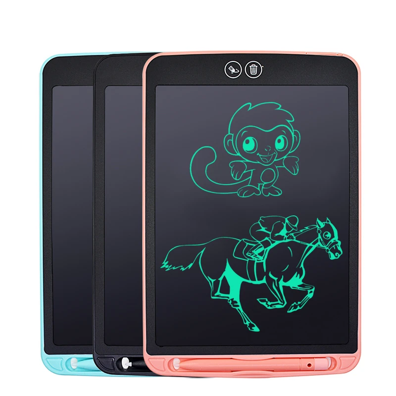 12 inch Wholesale Memopad Kids Electronic Digital Lcd Writing Pad Graphic Drawing Tablet with partial erase