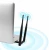 Import 1200mbps wireless network card dual antenna wifi receiver 2.4g / 5.8g dual frequency gigabit usb network card from China