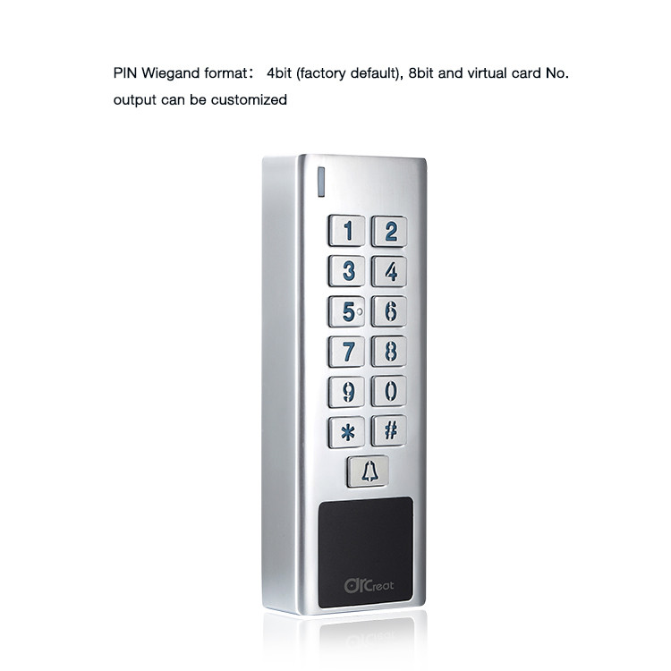 Buy 125khz Waterproof Metal Standalone Access Control Keypad Id Card ...