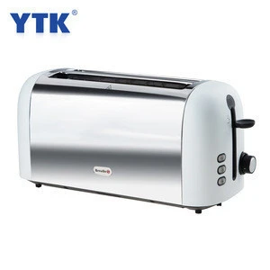 1300W Electric Super Long Toaster Four-Piece Six-Speed Toaster Stainless Steel Kitchen Appliances Cooking