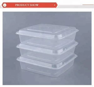 Buy 1500ml Square Food Containers Plastic Disposable To Go Food Boxes With  Lids from Guangdong Yuesheng Houseware Technology Co., Ltd., China