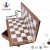 Import 15&quot; Wooden magnetic felted chess game set, wooden chess, wooden chess set board game interior storage chess pieces from China