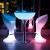 Import 16 colors lonely led plastic high waterproof glow light illuminated bar chair from China