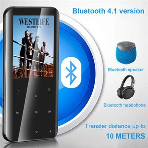 1.8 Inch Bluetooth Music Player Press Mp3 Walkman Rechargeable Music Player HiFi for Students Music