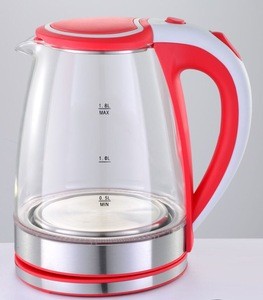 1.8L electric water glass kettle with CE certificate quality automatic power shut off of house kitchen appliance