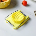 2 in 1 Multi Boiled Egg Tools Egg Cutter Plastic Stainless Steel Wire Egg Slicer 1455