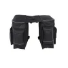 2 in 1 Multifunctional Largre Pockets Bicycle Pannier Bag Bike Bag with Adjustable Hooks and Reflective Trim