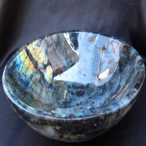 2 Inch Labrodolite Gemstone Polished Bowl Wholesale Suppler | High Quality Agate Bowl Manufacturer Indian Hand Polished