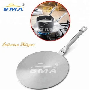 20 24 26 28cm Stainless Steel Aluminum Cooktop Sandwich Kitchen Induction Adapter Heat Diffuser Plate with Heat Proof Handle