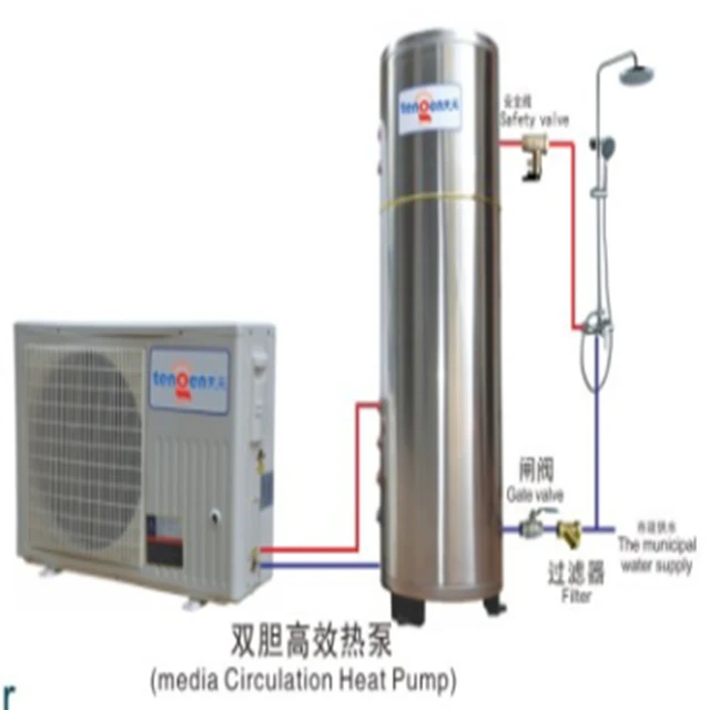 200L Household Air Source Heat Pump Solar Water Heater in guangzhou