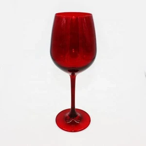201-300 ml and colorful glass goblet full black crystal wine glass