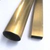 201 304 golden color hairline Stainless Steel Pipe