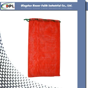 2017 New type tubular PP mesh bag for market packing potato and onion