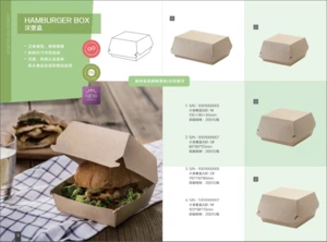 2017 Newest Hamburger use and food take-out box