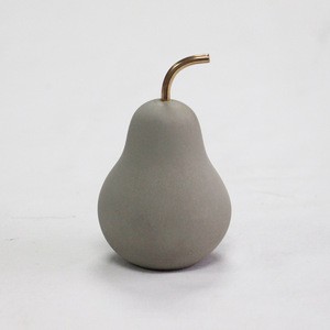 2018 new design yellow pear shape concrete other home decor