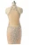 Import 2018 OEM Custom Made Halter Neck AB Rhinestone Slim Club Wear Short Nude Color Womens Party Cocktail Dress from China