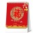 Import 2019 desk calender custom pig year Emboss hot stamping 13 pages monthly Chinese style table calendar from China