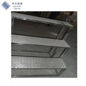 2019 High Quality GMP Clean Workshop Fixed Stainless Steel Steps Ladder