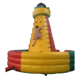 2019 Hot sale inflatable rock climbing wall, inflatable climbing wall for climber sports