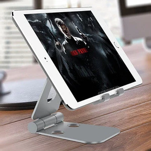 2019 New products tablet PC mobile phone holders display stand metal folding aluminum Adjustable tablet PC mobile phone stand