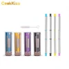 2020 New Arrivals Portable Silicone Stainless Steel Straw Metal Reusable Collapsible Eco Foldable Drinking Straws with Case