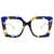 Import 2020 New Square TR90 Floral Fashion Designer Optic Cat Eye Prescription Glasses Frames Wholesale from China