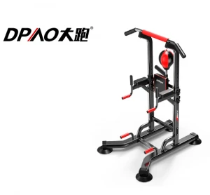 2021 DPAO Factory Wholesale Cheap Pull Up Power Tower Adjustable Length With Speed Ball Fitness Exercises Muscles