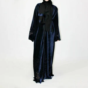 2021 Fashion clothing  islamic muslim long sleeve dress new model abaya in middle east std0796