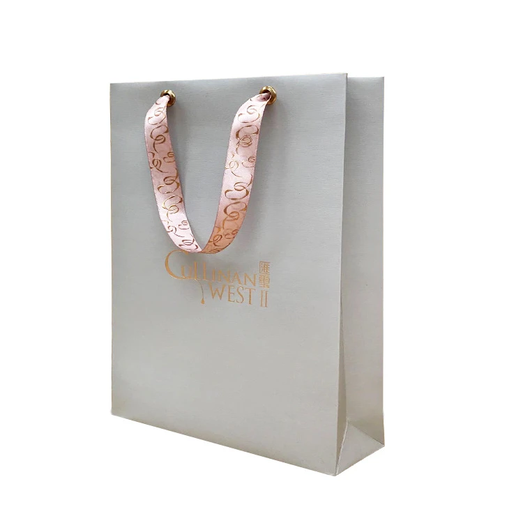 2021 High quality gift clothes custom shopping paper bag with logo