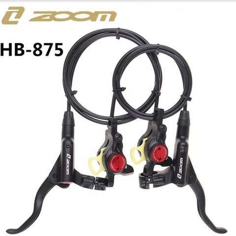 2021 hot Zoom HB875 MTB bike Hydraulic Disc Brake 800/1400mm Cable Bicycle Front Rear Brake Kit Oil Pressure Set Cycling