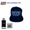 2021 Newest APP Control LED light party Festival hat display screen flashing hat