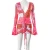 Import 2021 Spring Summer New Deep V-Neck Print Flare Long Sleeve Short Dress Bandana Dresses Women from China