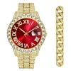 2024 New Trend Design Mens Watches with Box and Bracelet Sets Luxury Wrist Watch Fashion Jewelry Casual Quartz Watch for Men