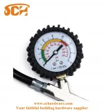 220psi Gun Tire Pressure Air Inflator Gauge Tire Pressure Meter Gauge Measurement Vehicle Tester With Flexible Hose