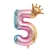 Import 2PCS 32inch Rainbow Number Balloons with Gold Crown Party Foil Balloon Digit Birthday Party Decor Supplies Kids Globos from China