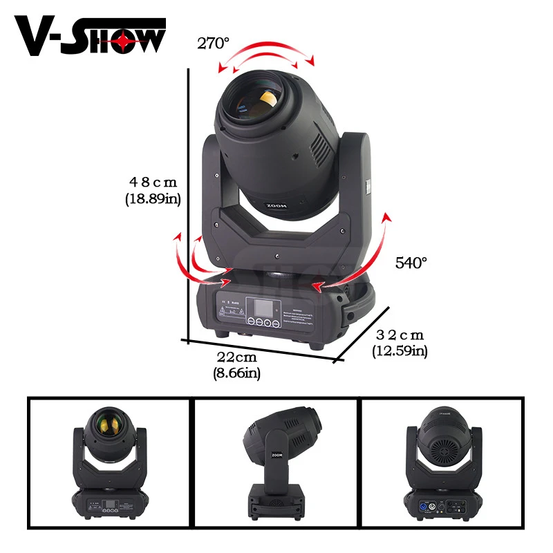 250w zoom Moving head Stage Light bsw 250 beam spot wash led moving head 250W Disco dj lights