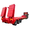 3 Axle Heavy Equipment Flatbed Semi Low Bed Truck Trailer Transport Heavy Duty Equipment 13/16 Ton Fuwa/bpw/cimc Steel CN;SHN