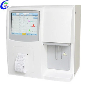 3 Part Auto CBC Test Machine Differential Blood Cell Counter Hematology Analyzer With Two Chambers
